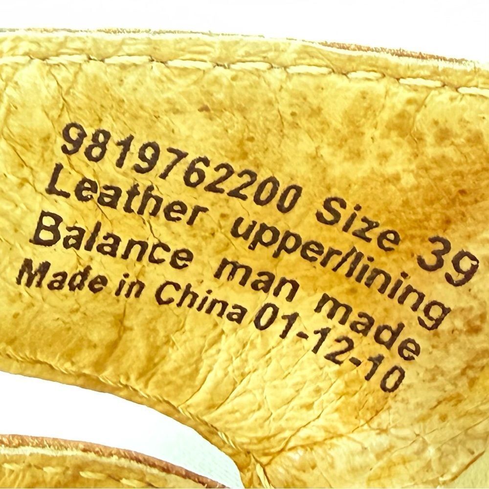 Dansko SINGRID Brown Leather Open Toe Chunky Woodgrain Heel Slingback Sandals - Picture 12 of 12